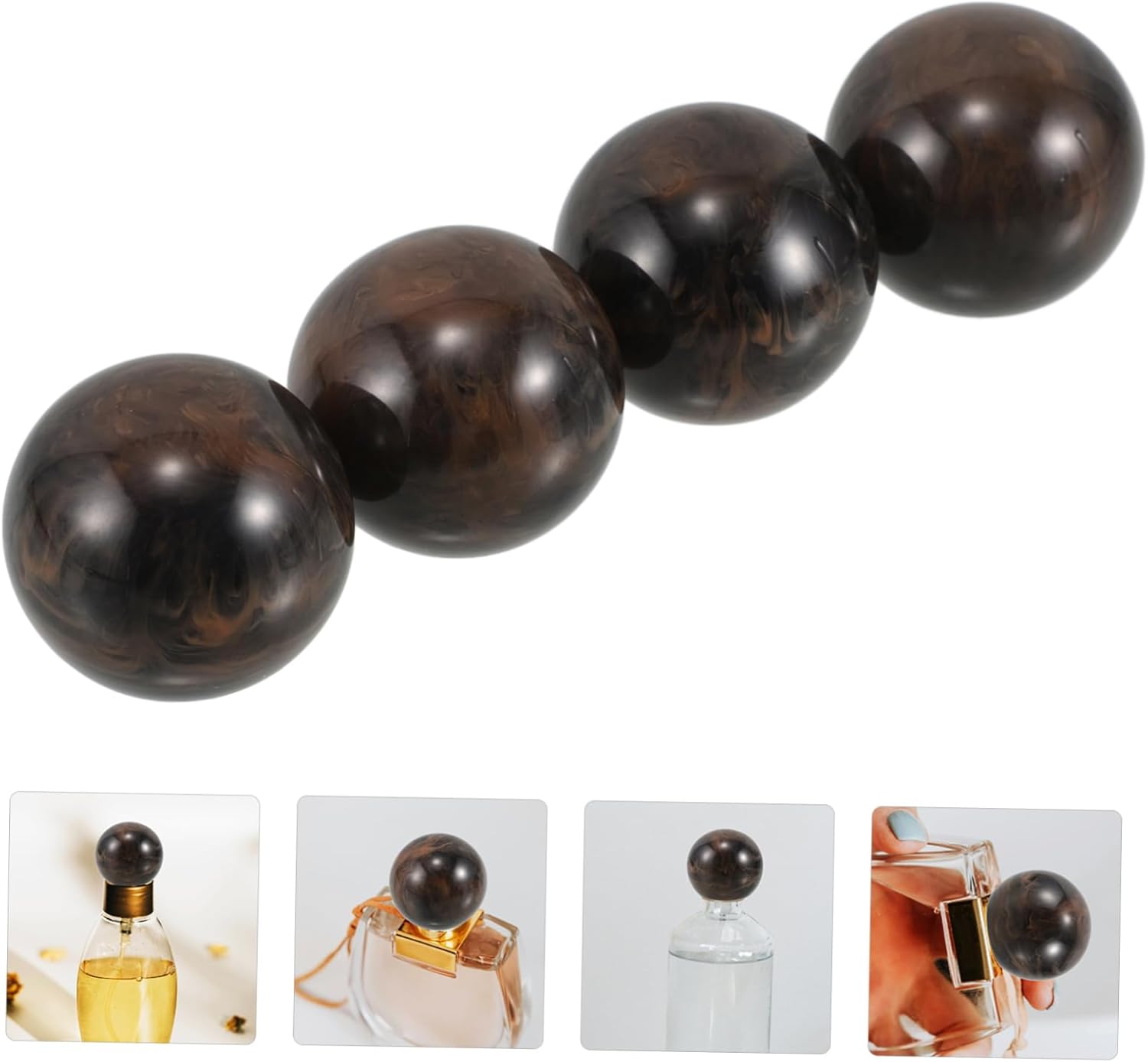 4pcs Resin Round Ball Caps for Perfume Bottles