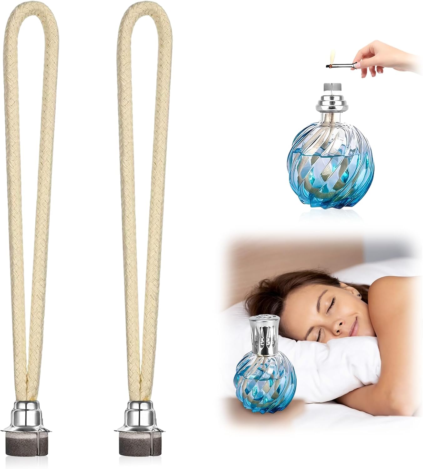 HiFANCY 2PCS Oil Lamp Wicks for Fragrance Lamp