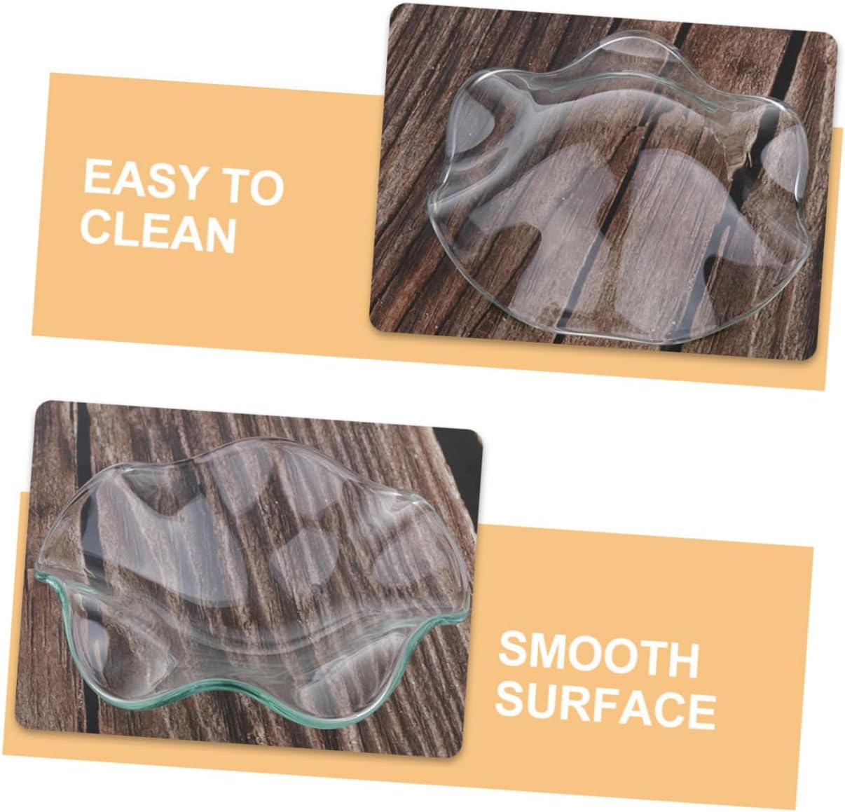 Zerodeko 3 Pcs Glass Candle Holder Replacement Dish