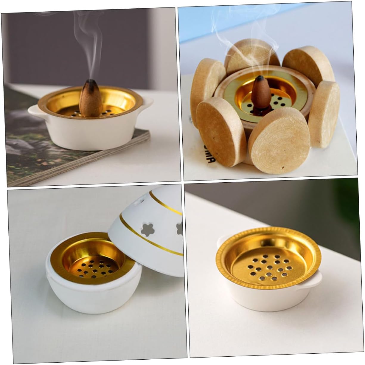 Luxshiny 10pcs Small Charcoal Burner Screens for Aromatherapy