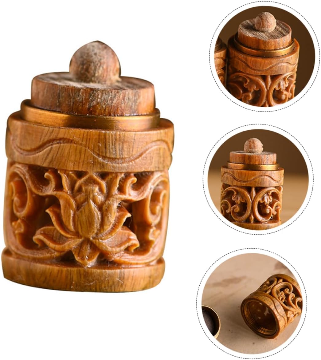 Wooden Diffuser Perfume Bottle Pendant DIY Keychain