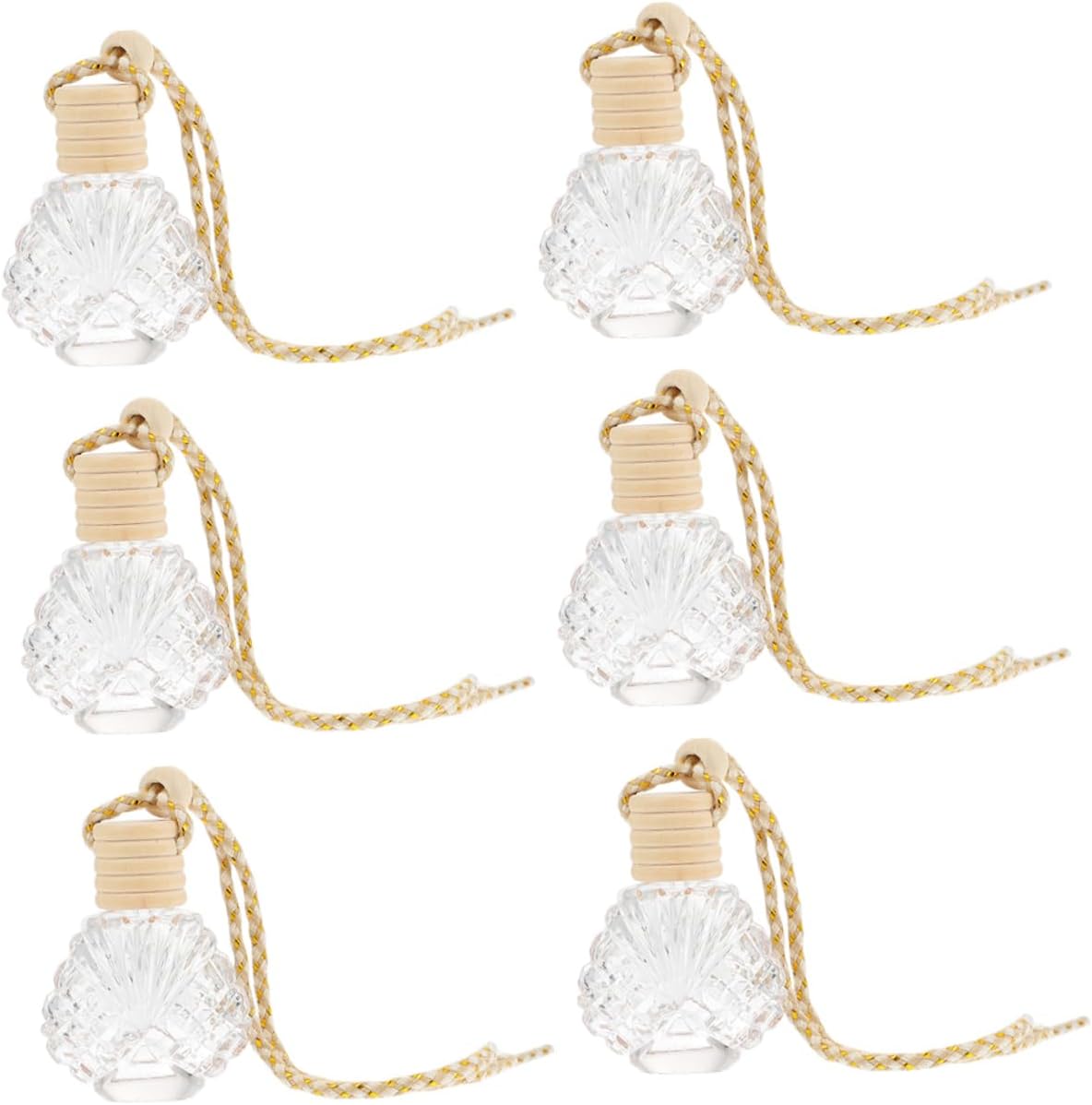 CHILDWEET 6pcs Car Air Freshener Empty Oil Spray Bottle Set for Home Office Kitchen Bathroom Decor