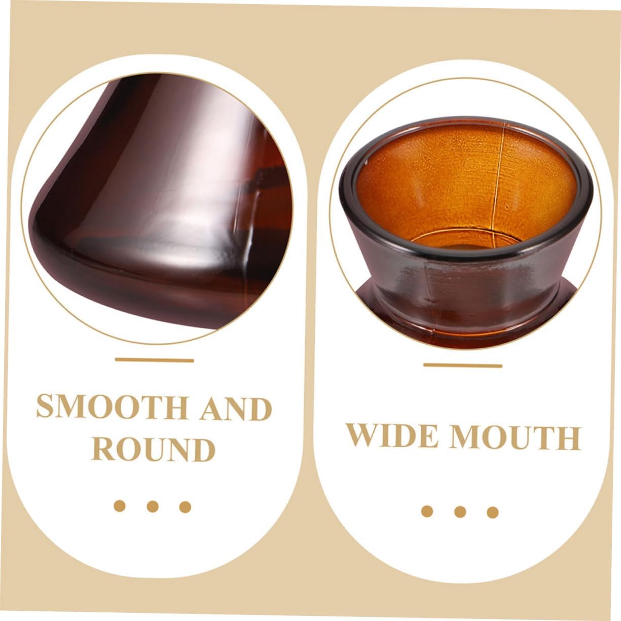 Ciieeo 2pcs Vintage Style Glass Diffuser Bottles for Aromatherapy