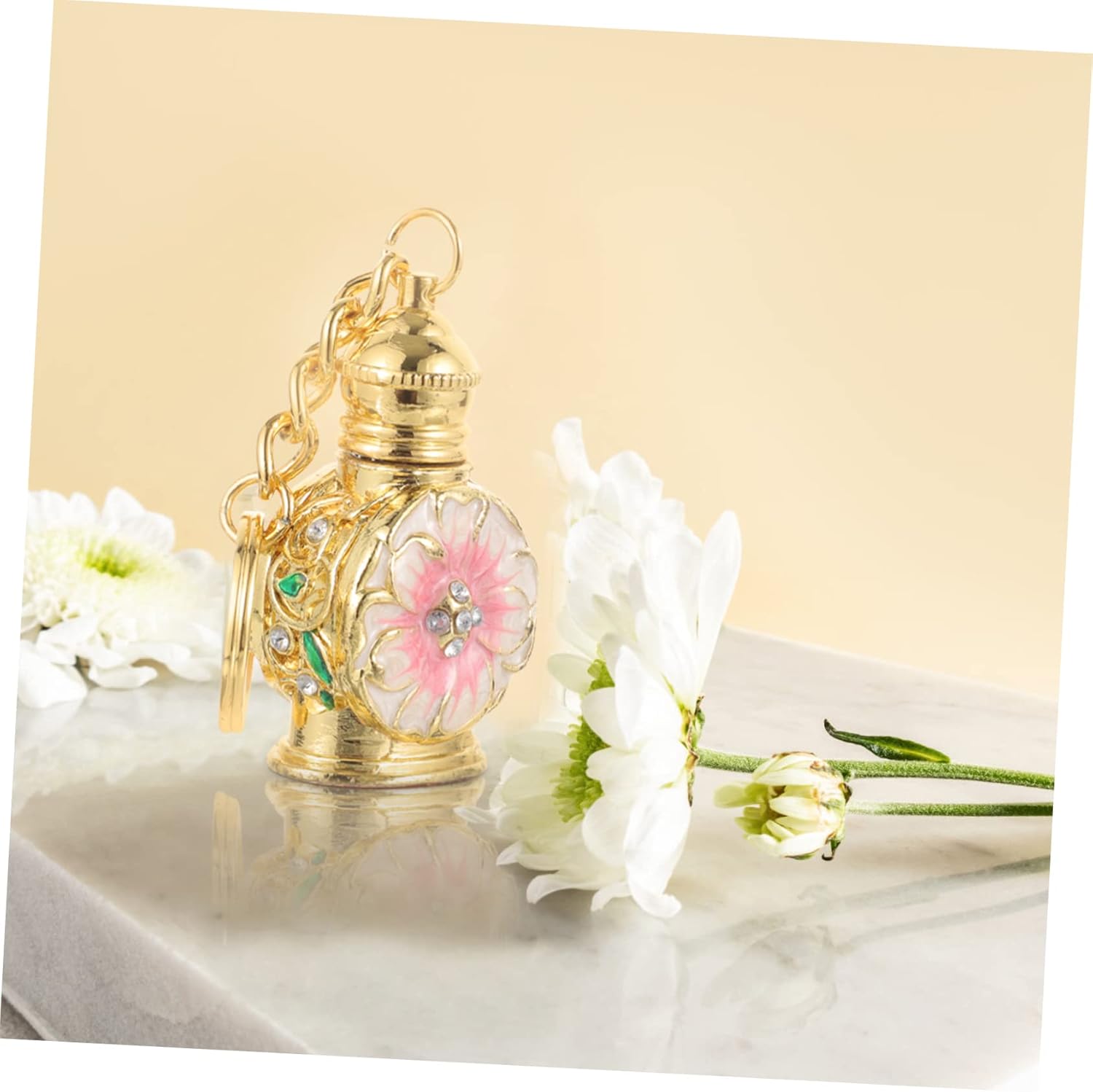 3ml Vintage Style Mini Dubai Zinc Alloy Perfume Bottle for Travel