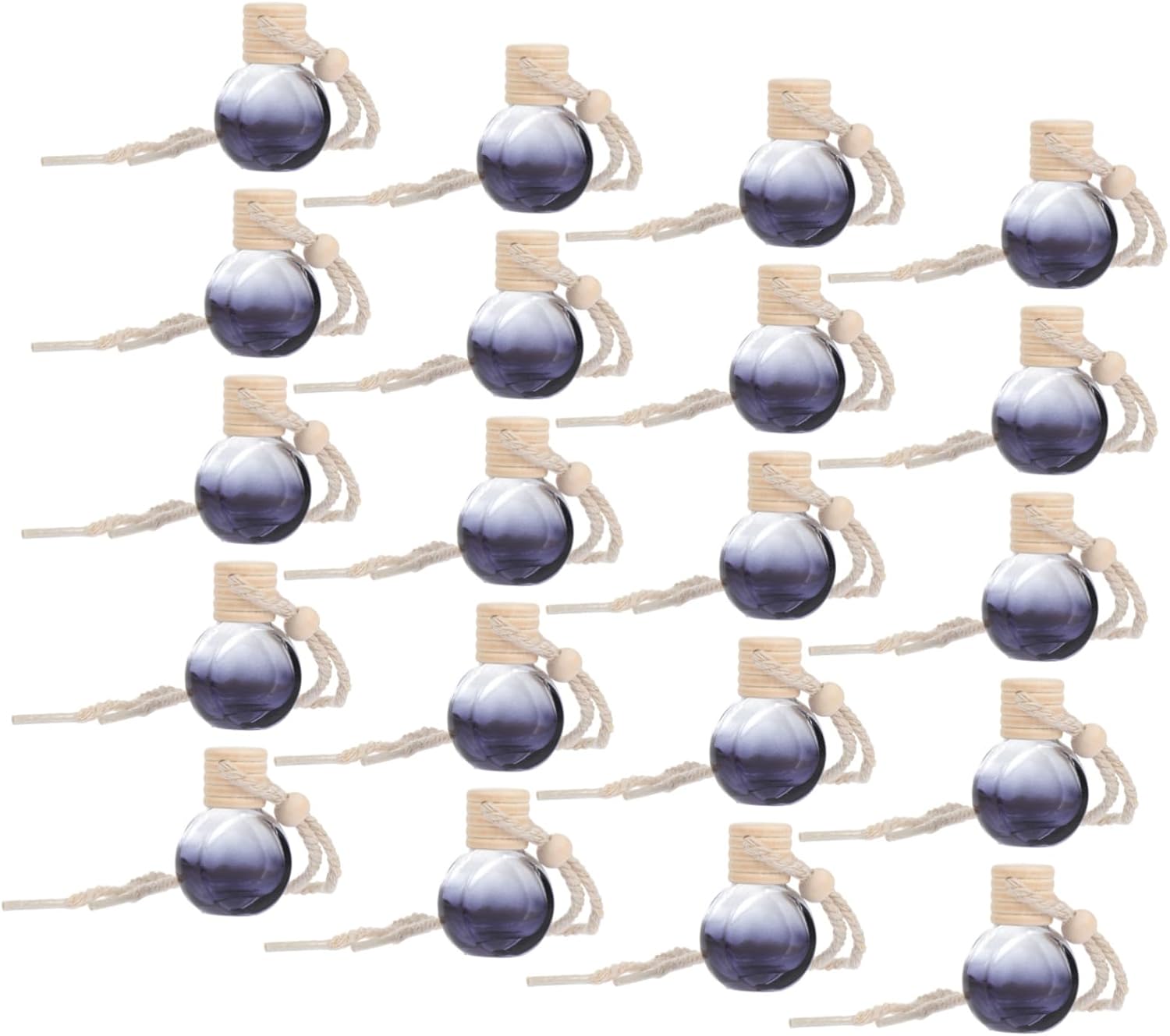 20pcs Car Perfume Bottle Pendant Set with Essential Oil Diffuser