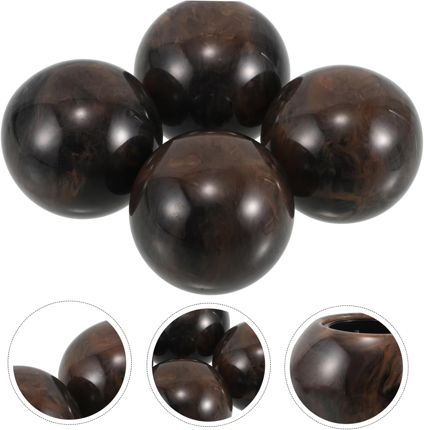 4pcs Resin Sphere Caps for Teeth Perfume Bottles
