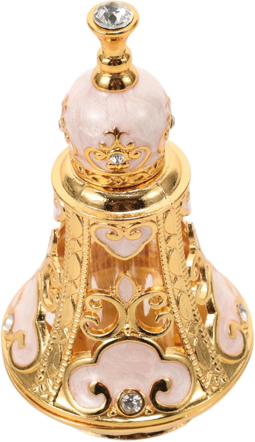 Vintage Glass Perfume Bottle with Dropper for Essential Oils