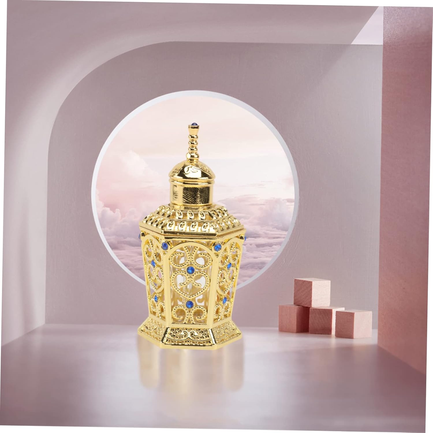 Healvian Refillable Glass Perfume Bottle Stylish Travel Essential Oil Container