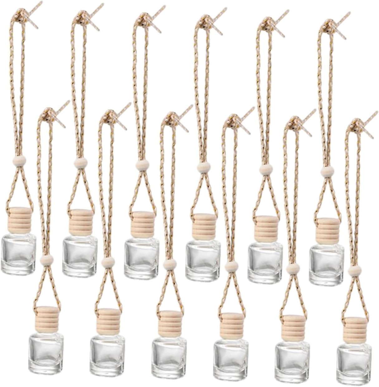 Cabilock 12pcs Hanging Bottles for Car Diffusion and Home Decor