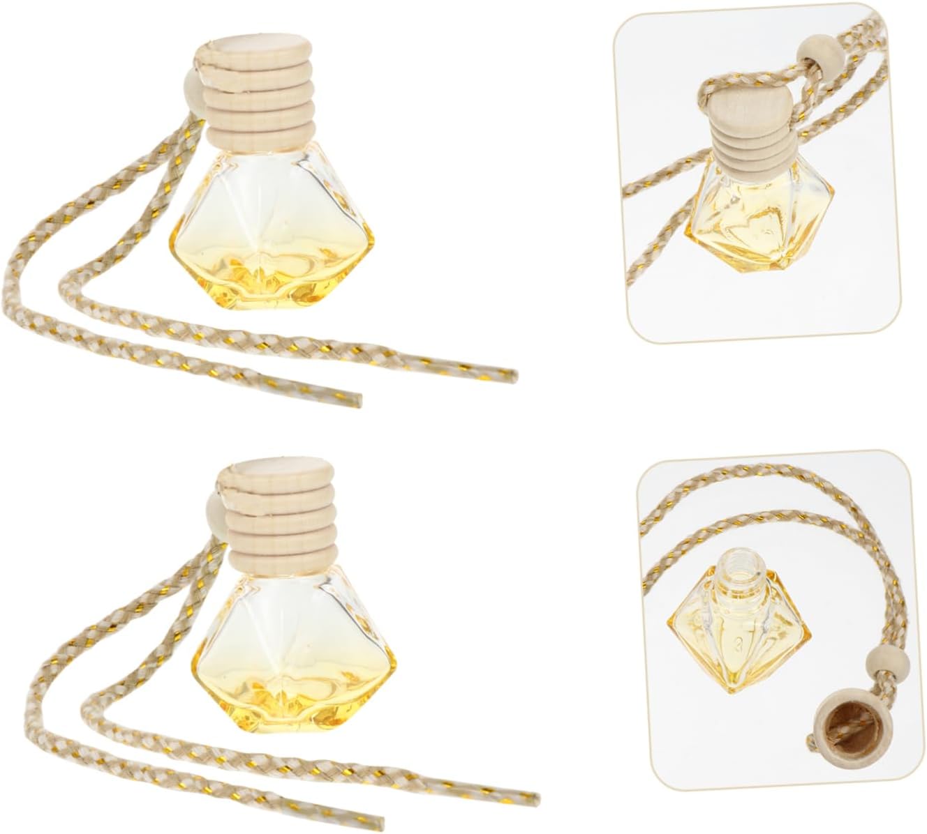 Cabilock 5Pcs Hanging Perfume Bottle Diffuser for Car Aromatherapy Pendant