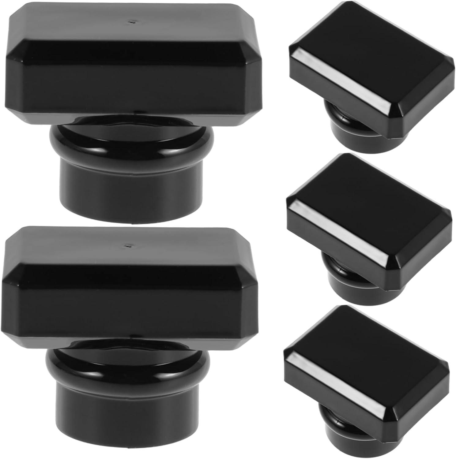 SAFIGLE 5pcs Round Perfume Bottle Caps Durable Plastic Lids for Fragrance Bottles