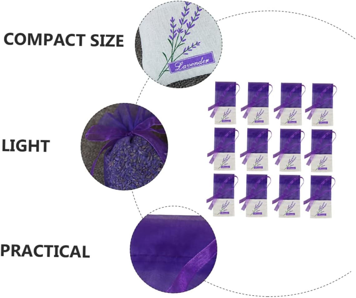 24Pcs Lavender Fragrance Sachet Bags for Storage and Decorations