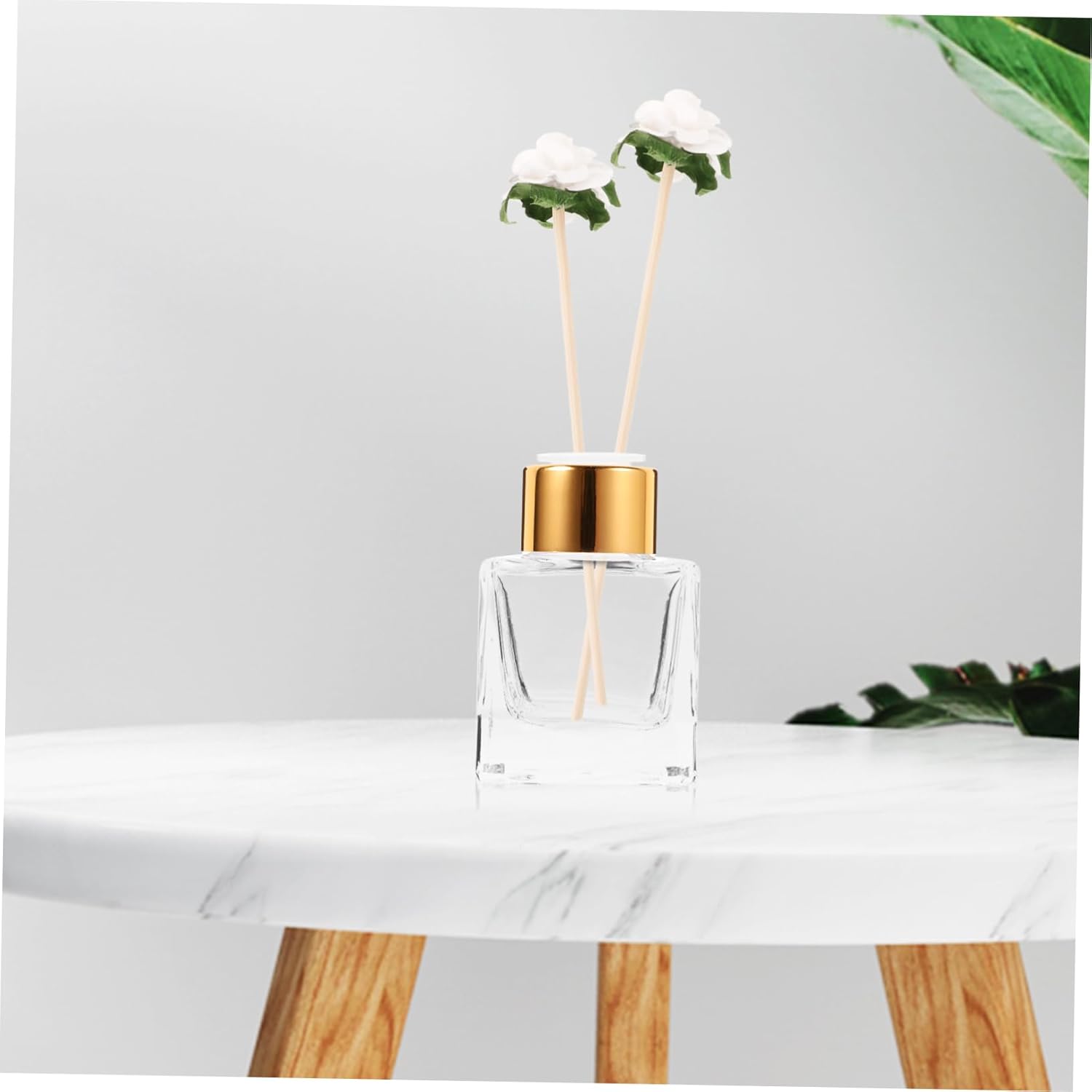 Happyyami 50ml Glass Aromatherapy Diffuser Bottle Square Design