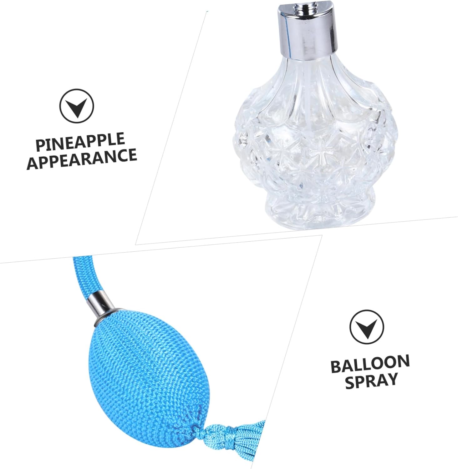 Refillable Glass Perfume Bottle with Long Spray Tassels