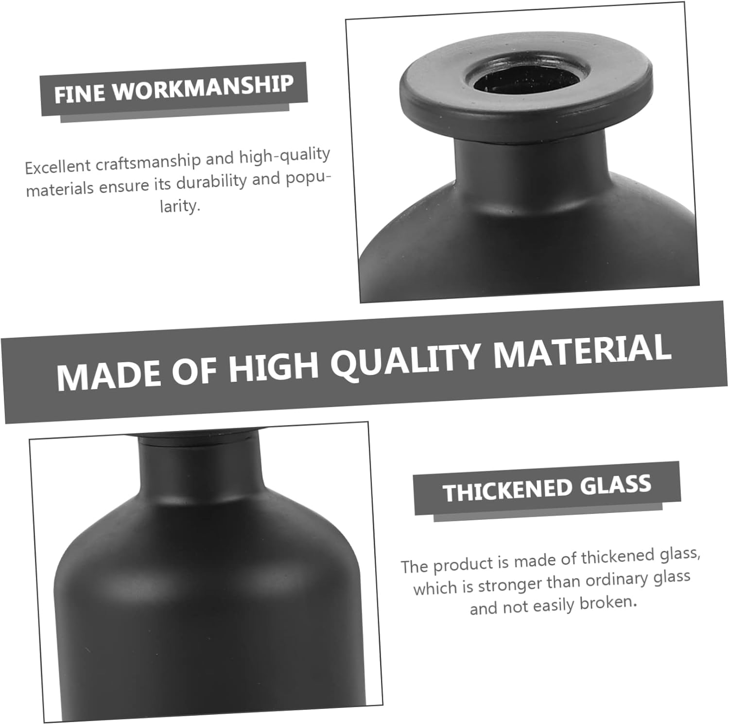 2pcs Glass Diffuser Bottles for Home Fragrance and Decor