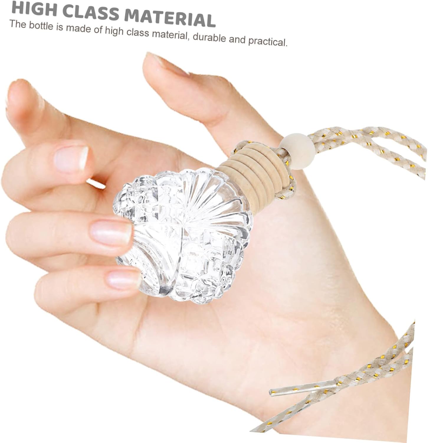 PRETYZOOM 6Pcs Hanging Perfume Bottle for Car and Home Decor