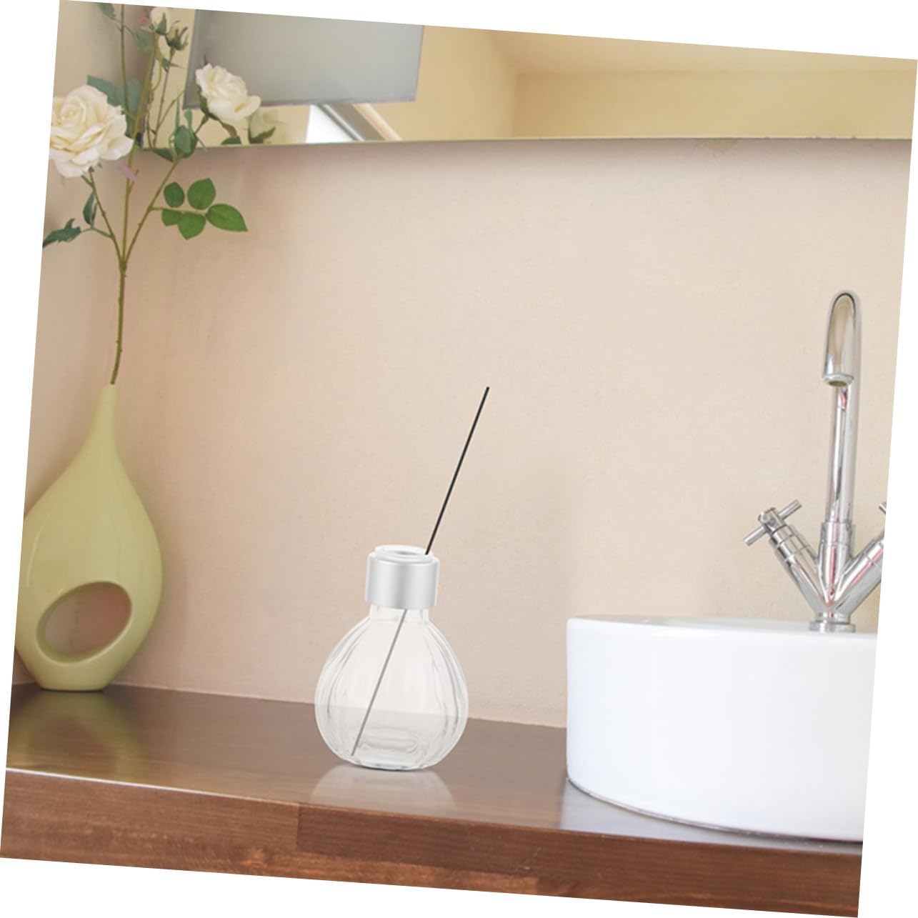 2pcs Diffuser Bottles Glass Containers for Essential Oils Home Decor