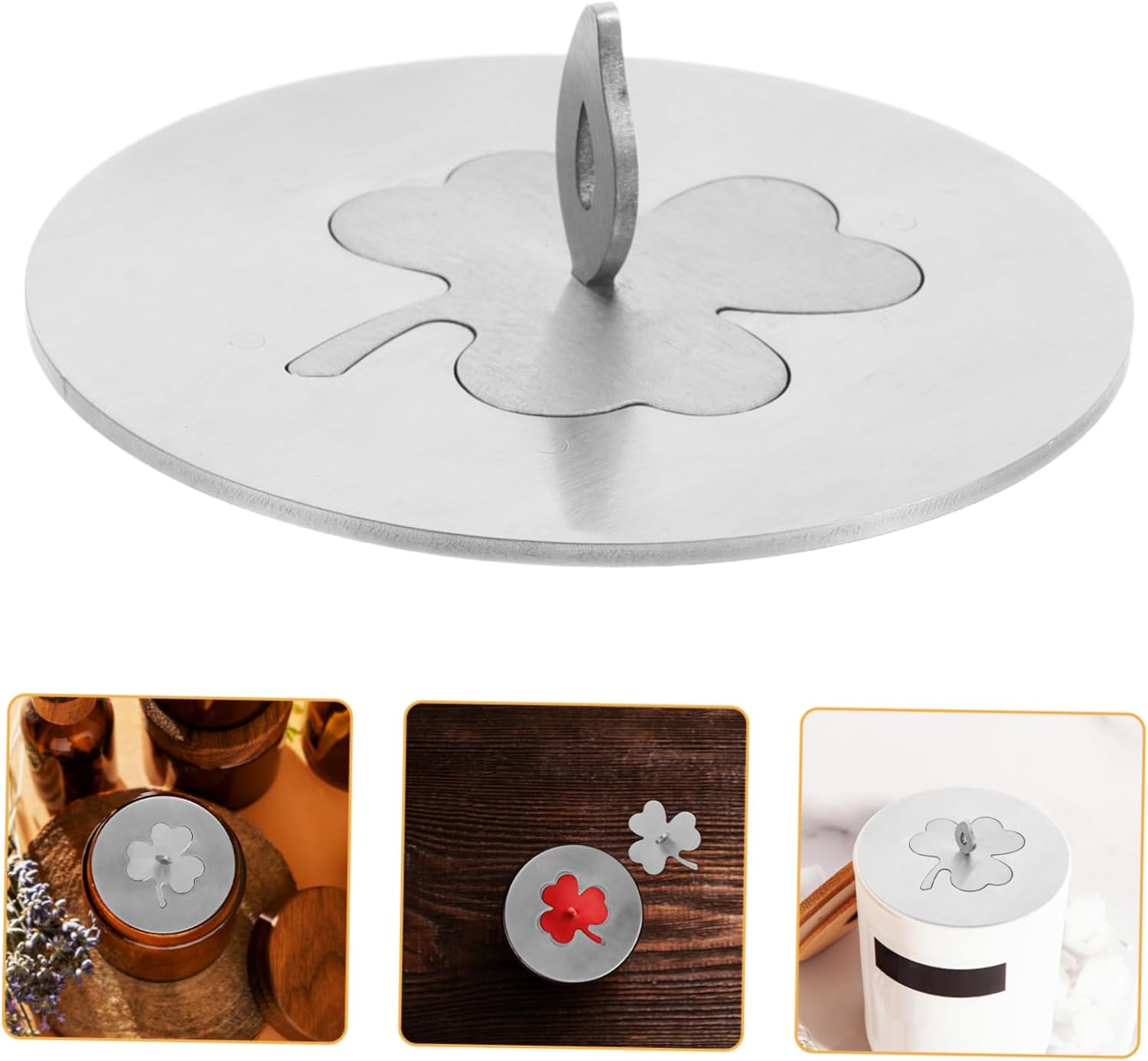 Zerodeko Candle Vessel Cap Stainless Steel Aromatherapy Lid