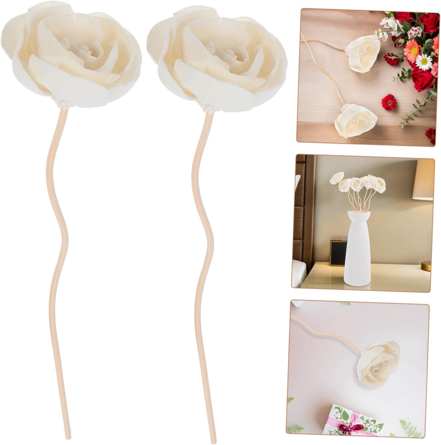 BESTOYARD 8pcs Aroma Diffuser Flower Rattan Sticks for Natural Fragrance