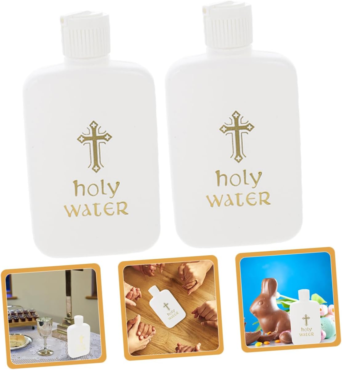 Cabilock 2Pcs Holy Water Bottles for Baptism Ceremonies