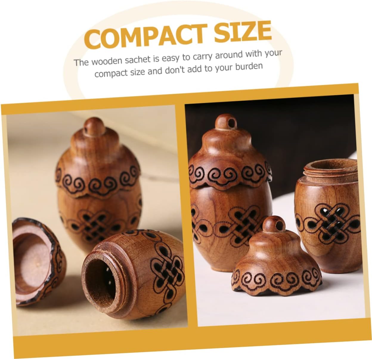 VICASKY Aromatherapy Bottle Decorative Pendant for Men