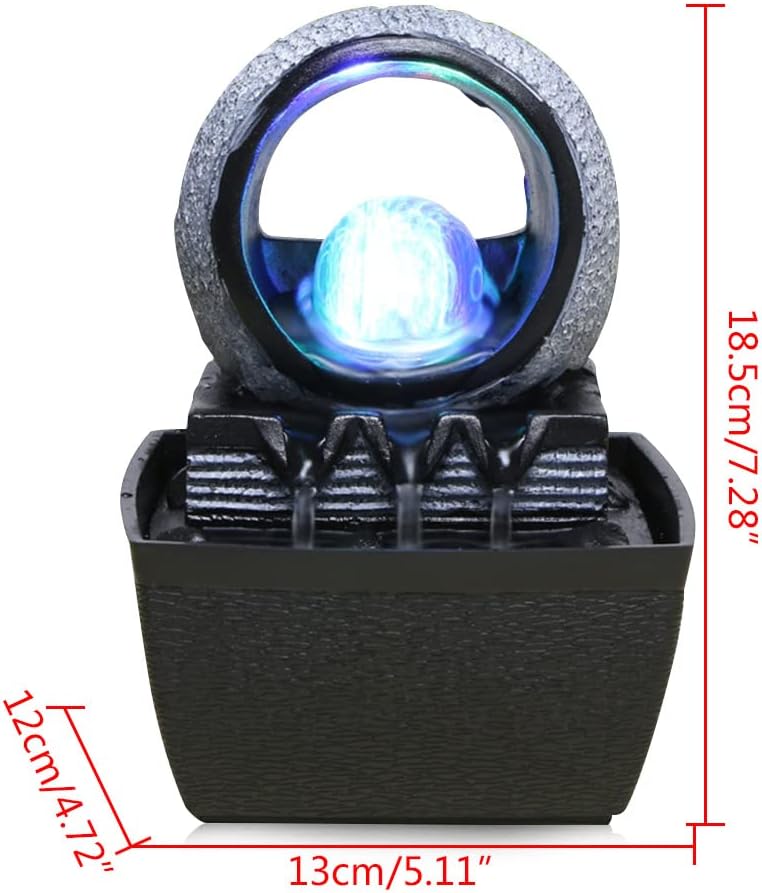 Gdrasuya10 Water Garden Zen Fountain with LED Light