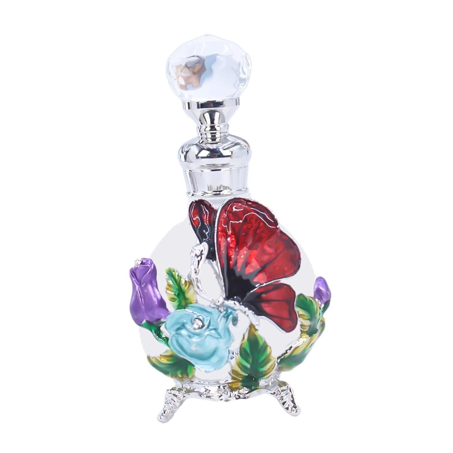 Red Glass Perfume Vial 25ml Refillable Decanter
