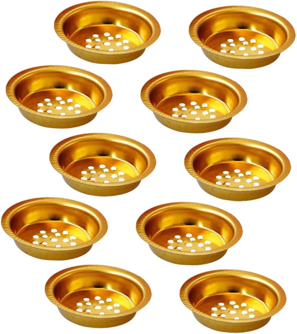 DECHOUS 10pcs Small Charcoal Burner Screens for Incense Burners