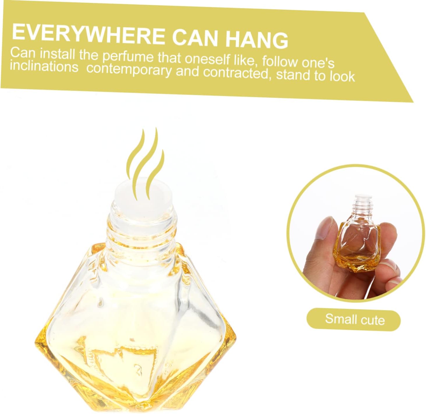 Cabilock 5Pcs Hanging Perfume Bottle Diffuser for Car Aromatherapy Pendant