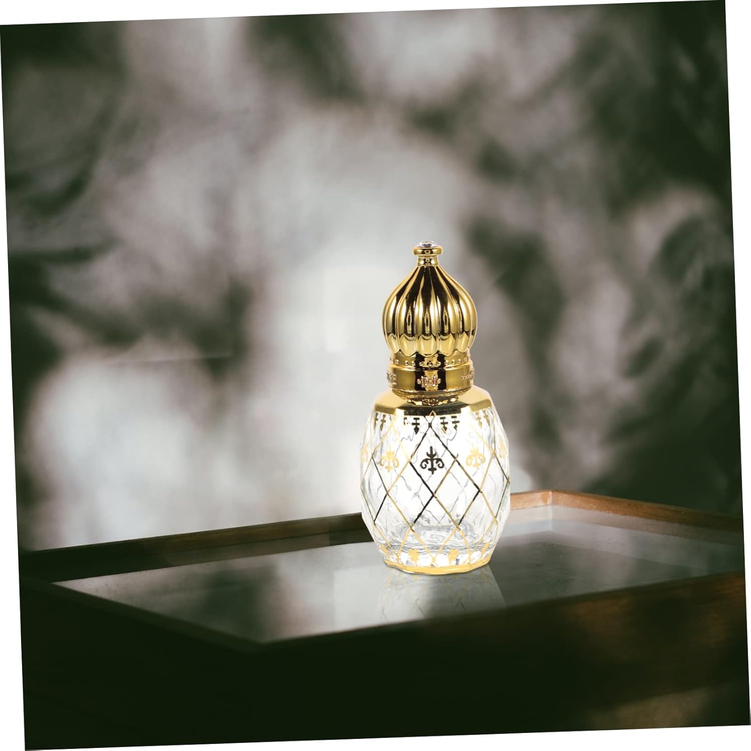 Middle Eastern Perfume Bottle Essential Oil Roller Empty Aroma Decorative Sample Air Tight Travel Size