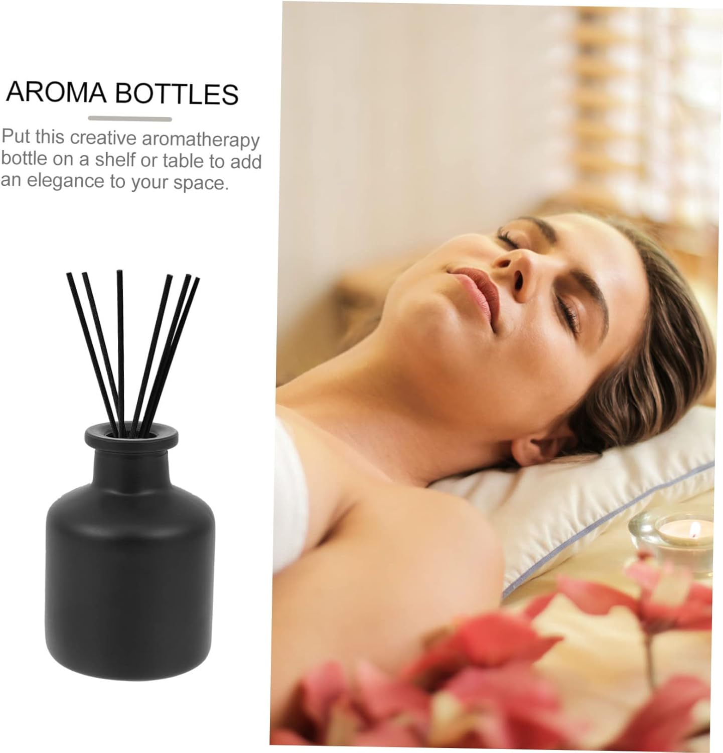 Zerodeko 3pcs Frost Decorative Aromatherapy Bottles
