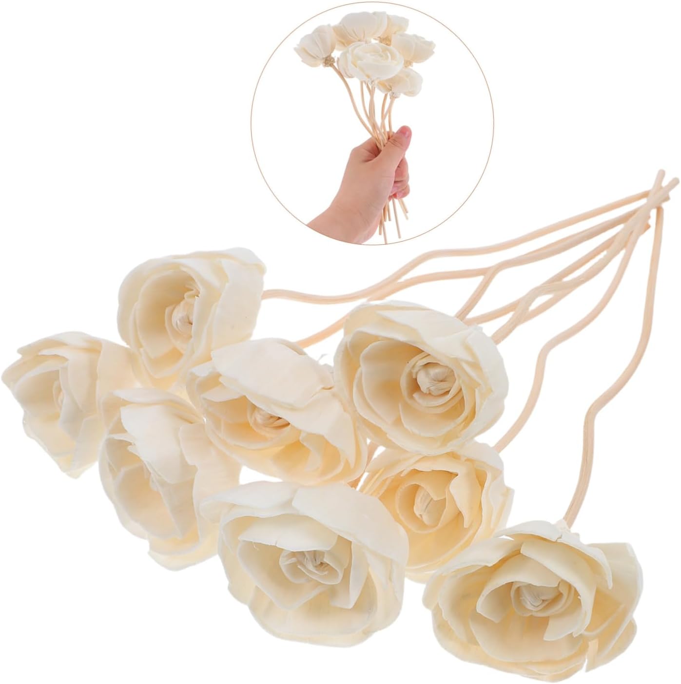 8pcs Essential Oil Diffuser Rattan Sticks for Room Fragrance