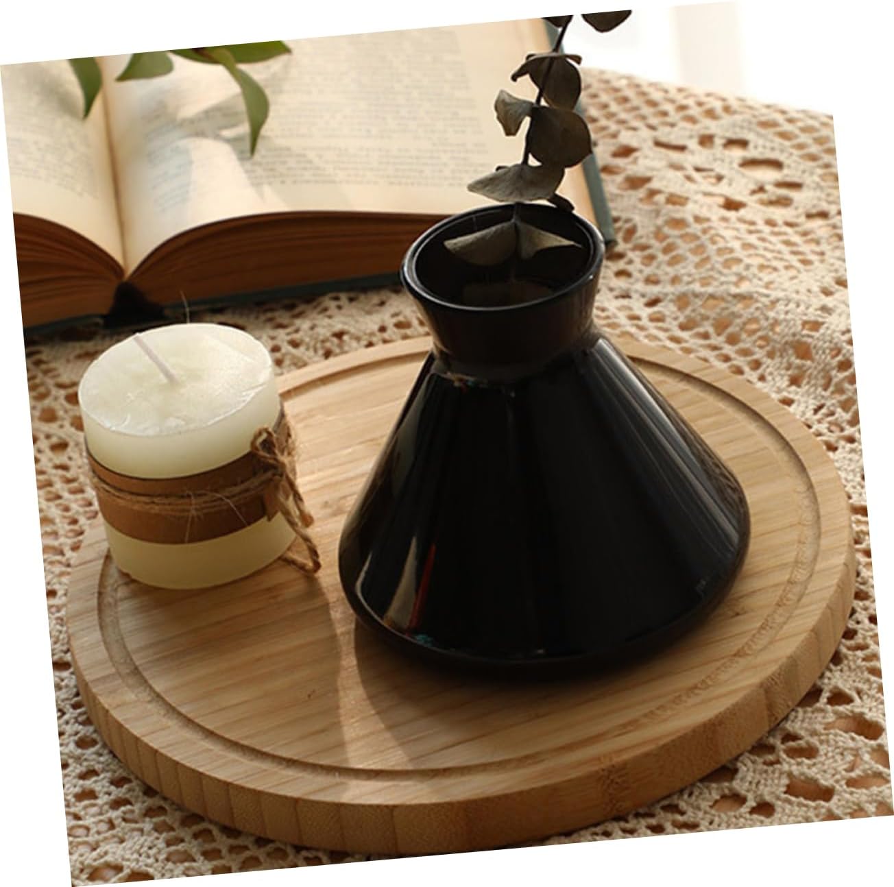 HolidyoYo Aromatherapy Essential Oil Diffuser Bottle Decor Glass