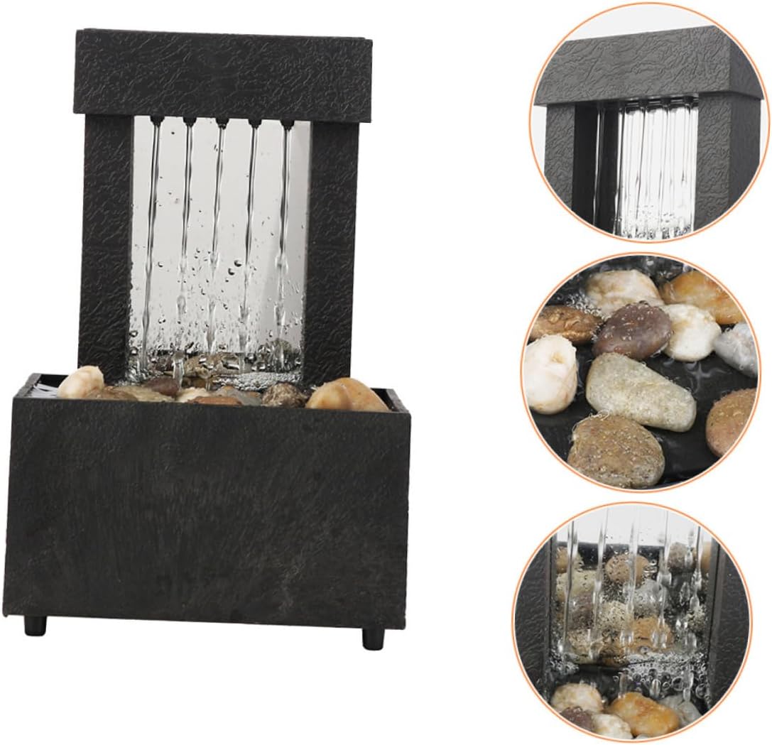 LIFKOME Mini Water Fountain for Home Office Decor