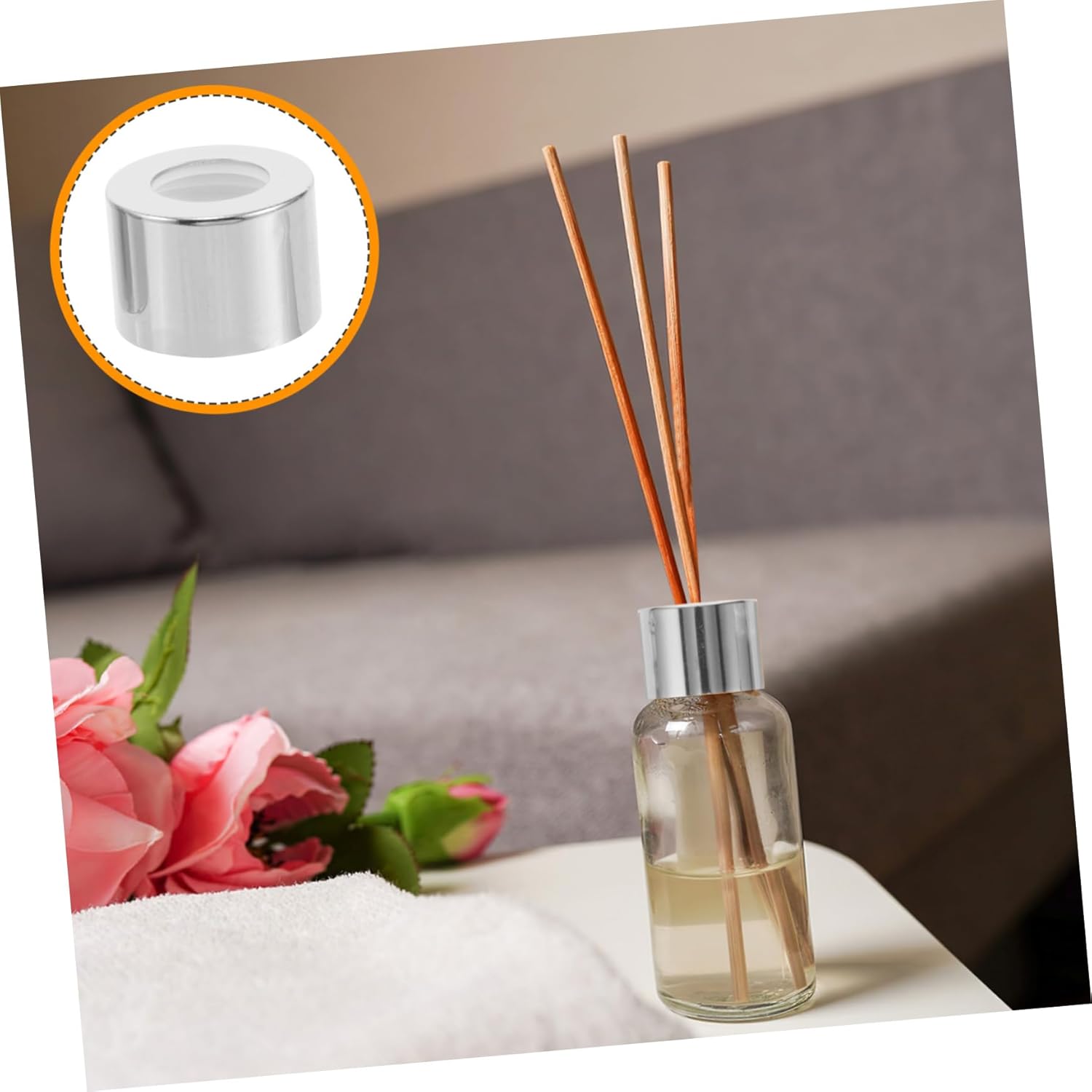 NOLITOY 10pcs Refillable Aromatherapy Diffuser Bottle Caps
