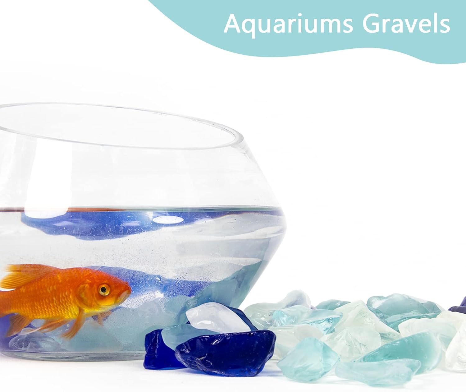 Ausluru 5LB Frosted Sea Glass Vase Fillers