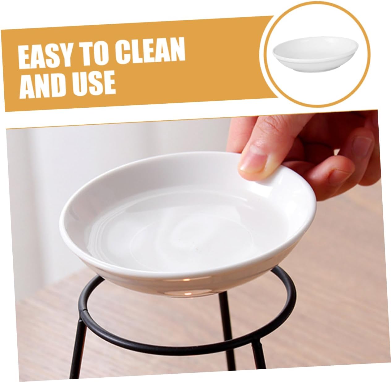 Happyyami 6pcs Ceramic Dish Replacement for Wax Warmers