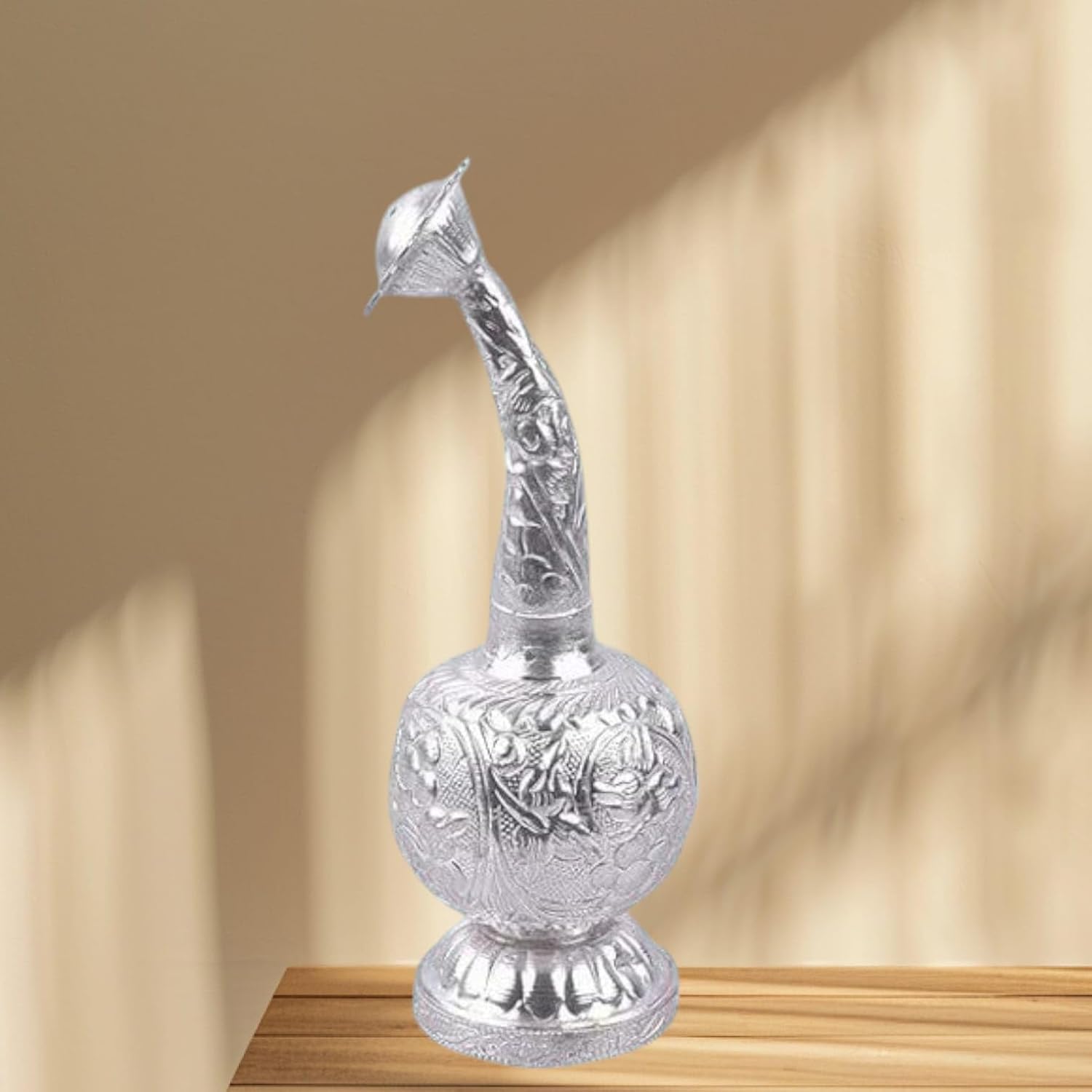 SOLINO Silver Plated Attardani for Pooja Room