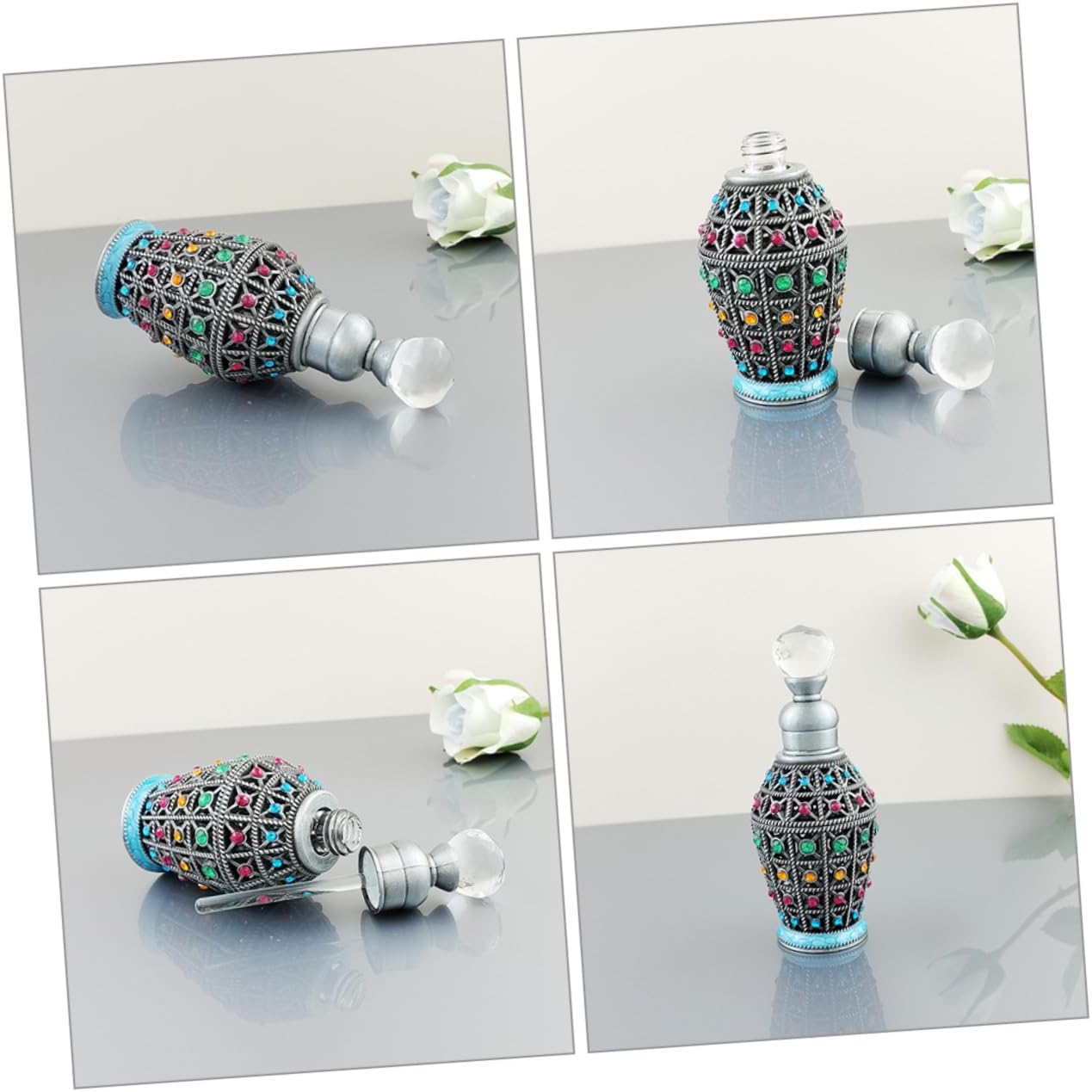 MAGICLULU Retro Travel Perfume Bottle Refillable Storage