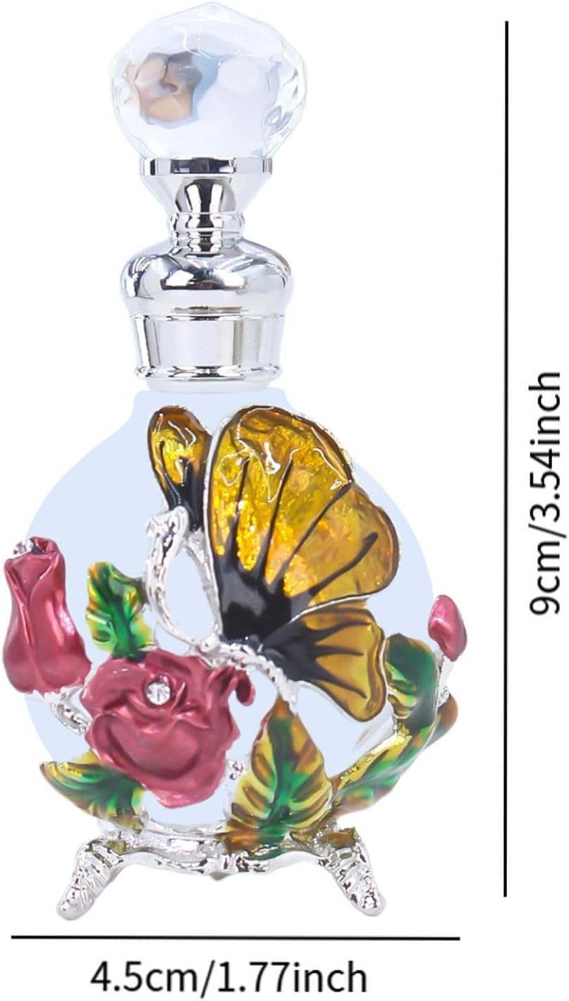 Glass Perfume Bottle 25ml Retro Design