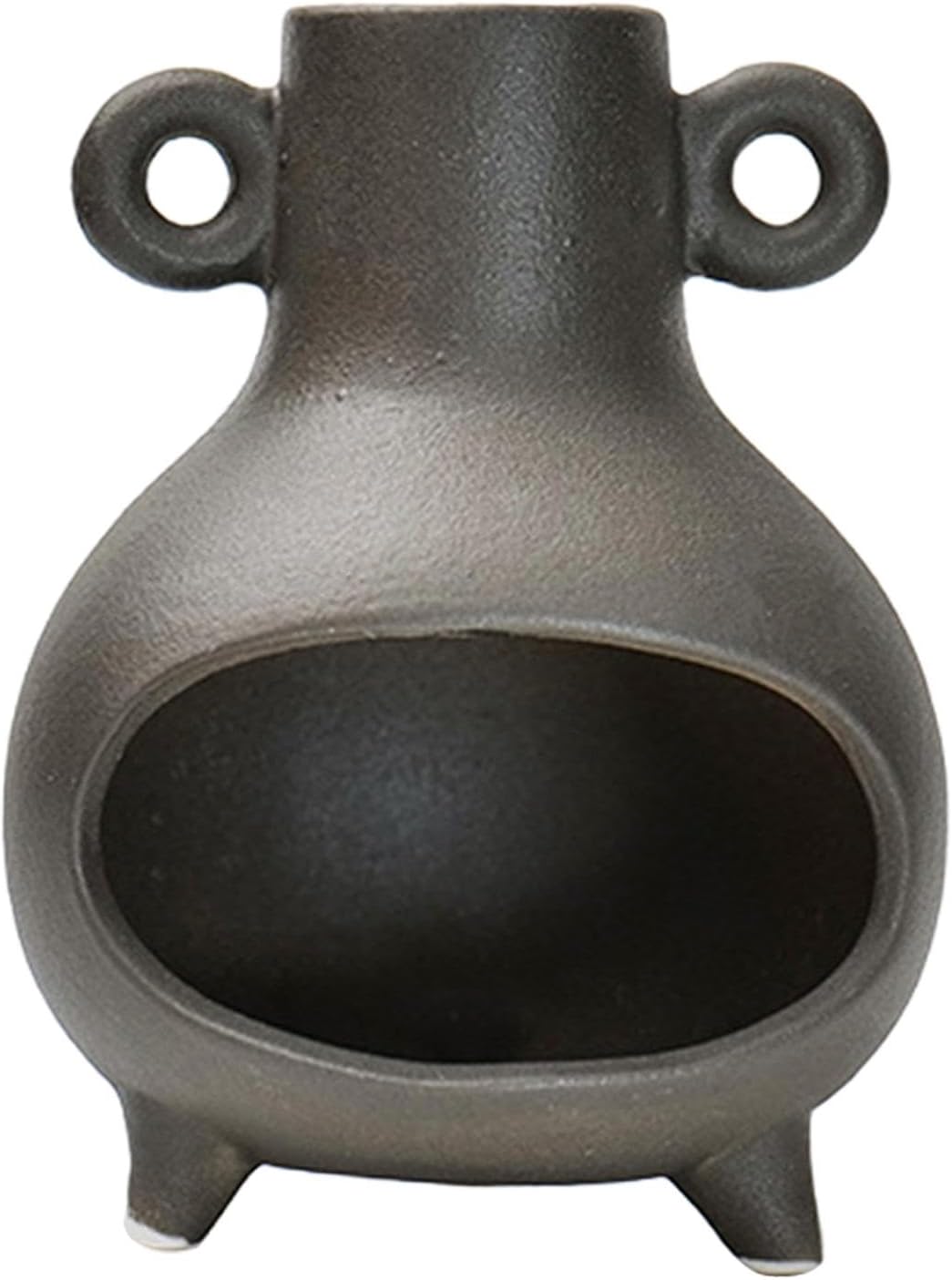 Klkcms Incense Burner Ceramic Palo Santo Holder 10x132cm Black