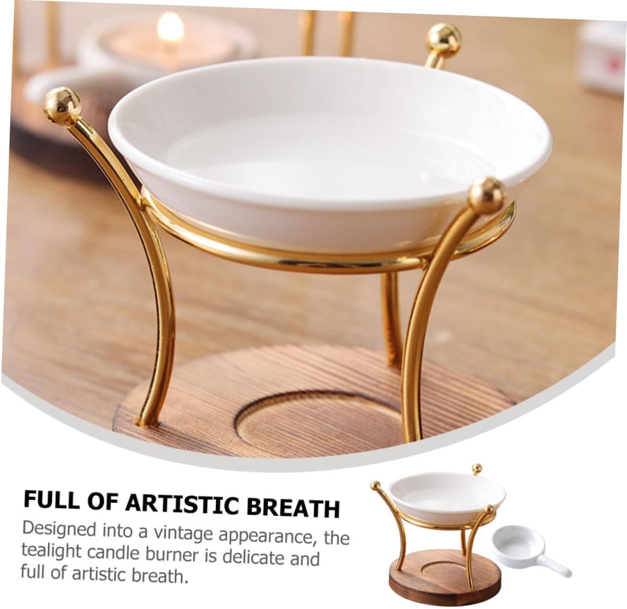 VALICLUD Scented Essential Oil Burner with Tealight Holder