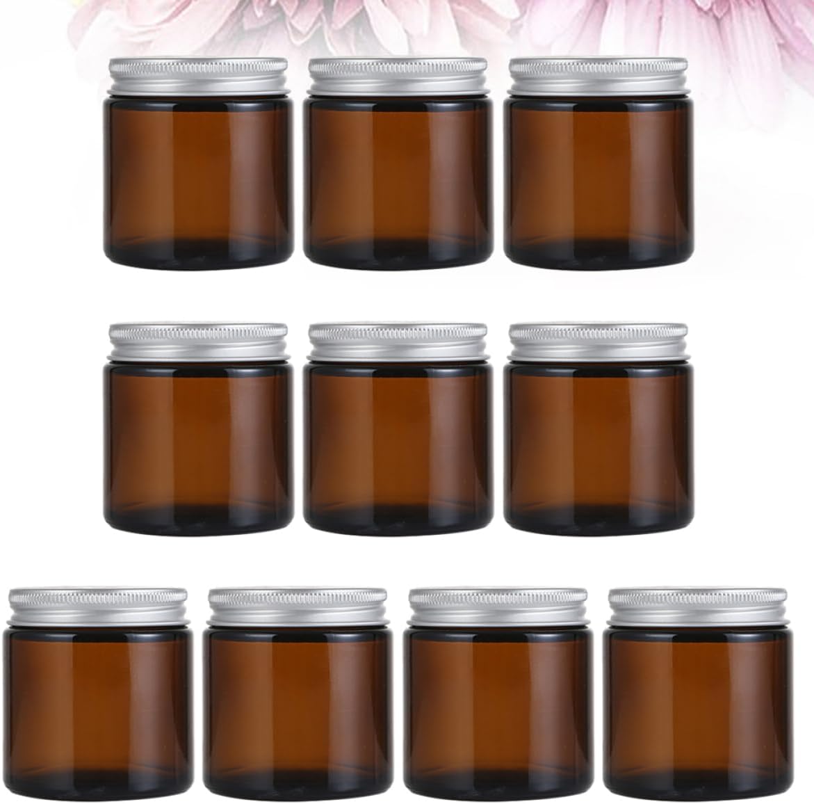 Anneome 10pcs Glass Aroma Jar Candle Holder