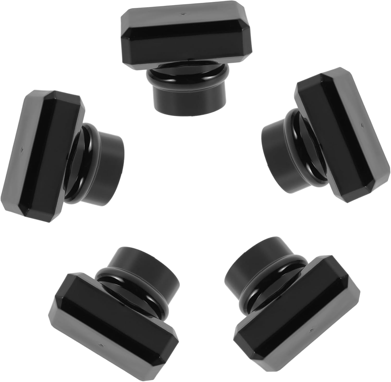5pcs Elegant Round Plastic Perfume Bottle Cap Lids Replacement Covers