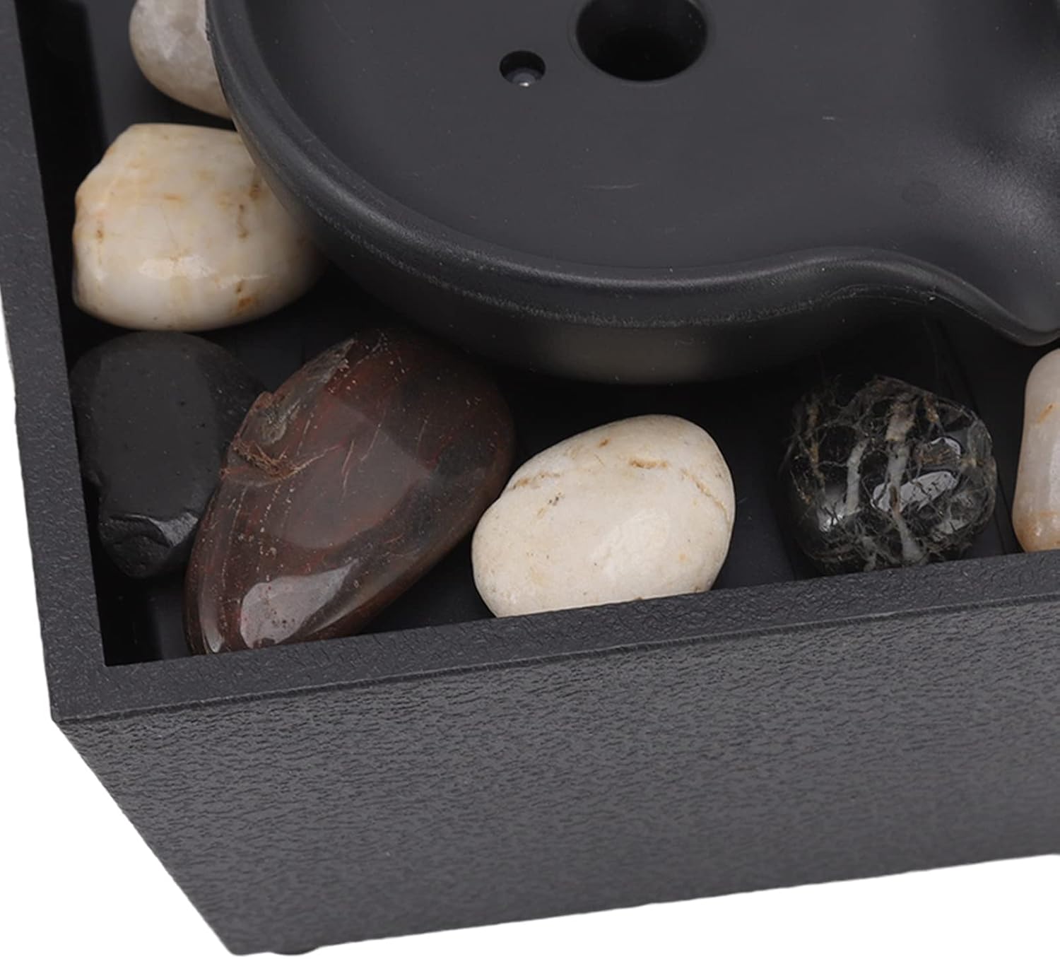 Horoper Floating Teapot Tabletop Water Fountain with LED Lights