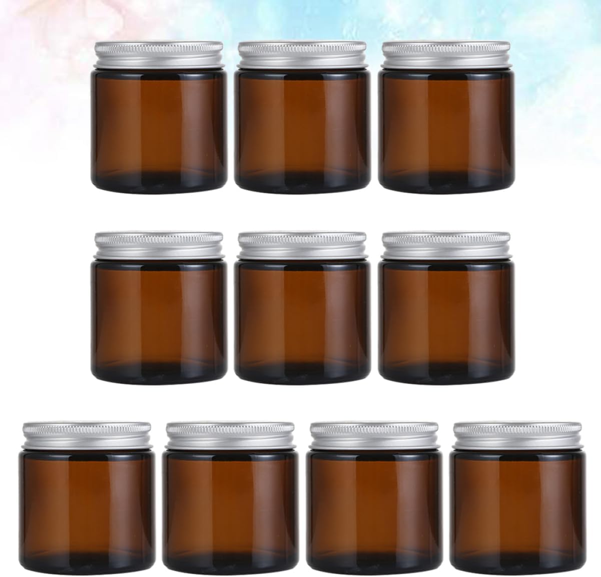 Anneome 10pcs Glass Aroma Jar Candle Holder