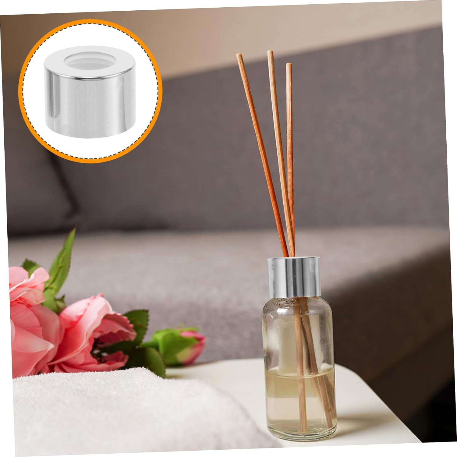 10pcs Replacement Diffuser Bottle Caps Lids for Leak-Resistant Sealing Home Office Car Use