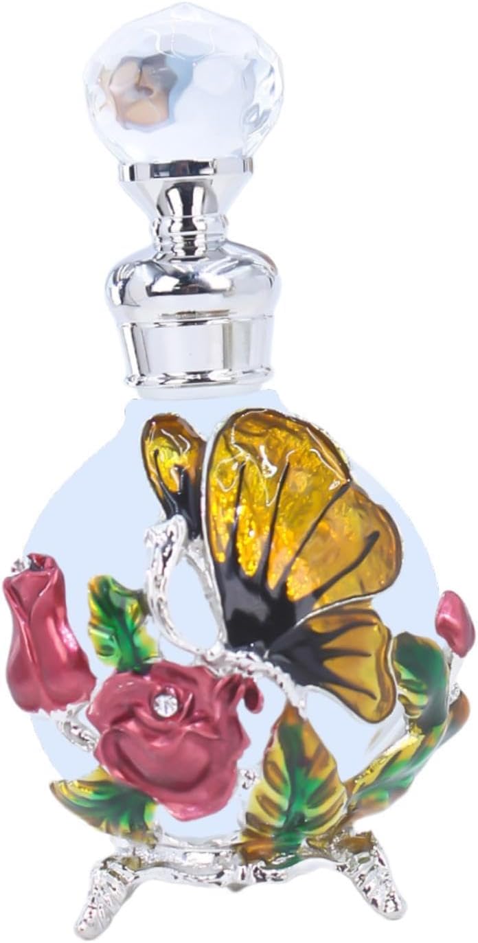 Glass Perfume Bottle 25ml Retro Design Dripping Cap