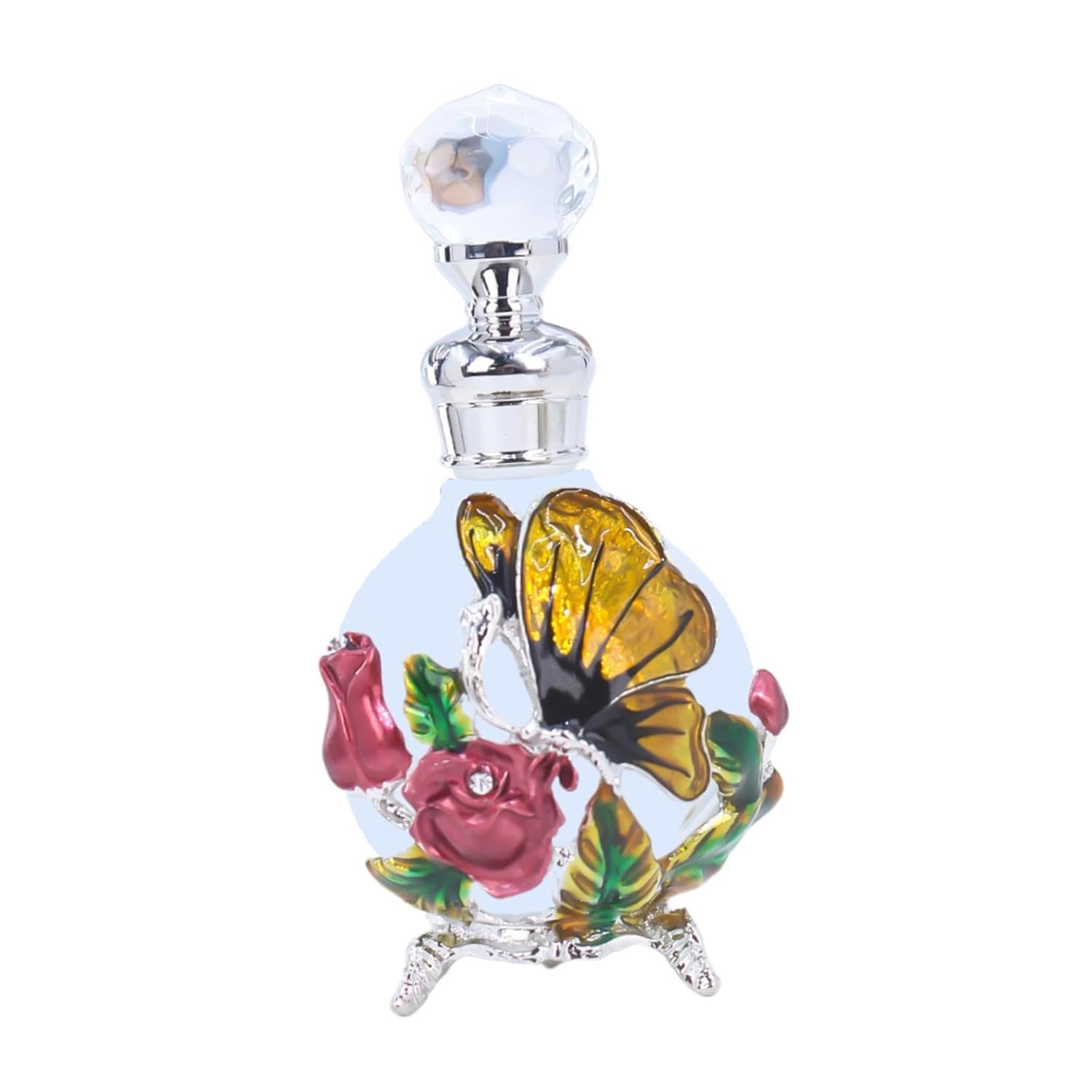 FytStycale Glass Perfume Bottle 25ml Vintage Style Empty Vial