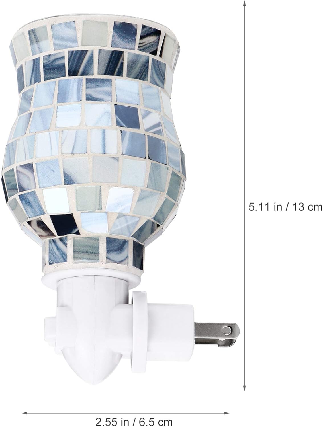 Uonlytech Blue Glass Mosaic Wax Melt Warmers